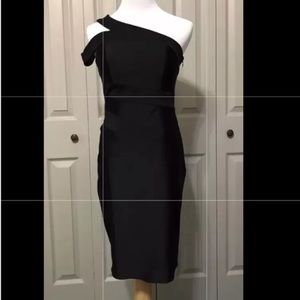 Sexy one shoulder sheath dress